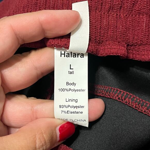 Halara High Waisted Pocket Straight Leg Mop Corduroy Pants Wide Leg - Picture 12 of 13